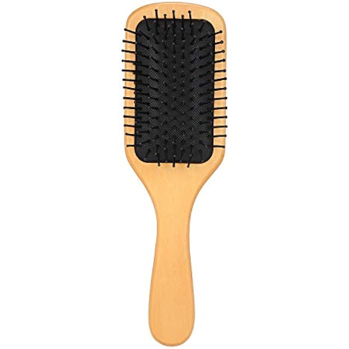 Anself Comb Hair Comb Square Air Cushion Comb Wooden Spa Massage Natural Wood Inserts Combs Anti-static Suitable for Ladies Men and Children - Image 1